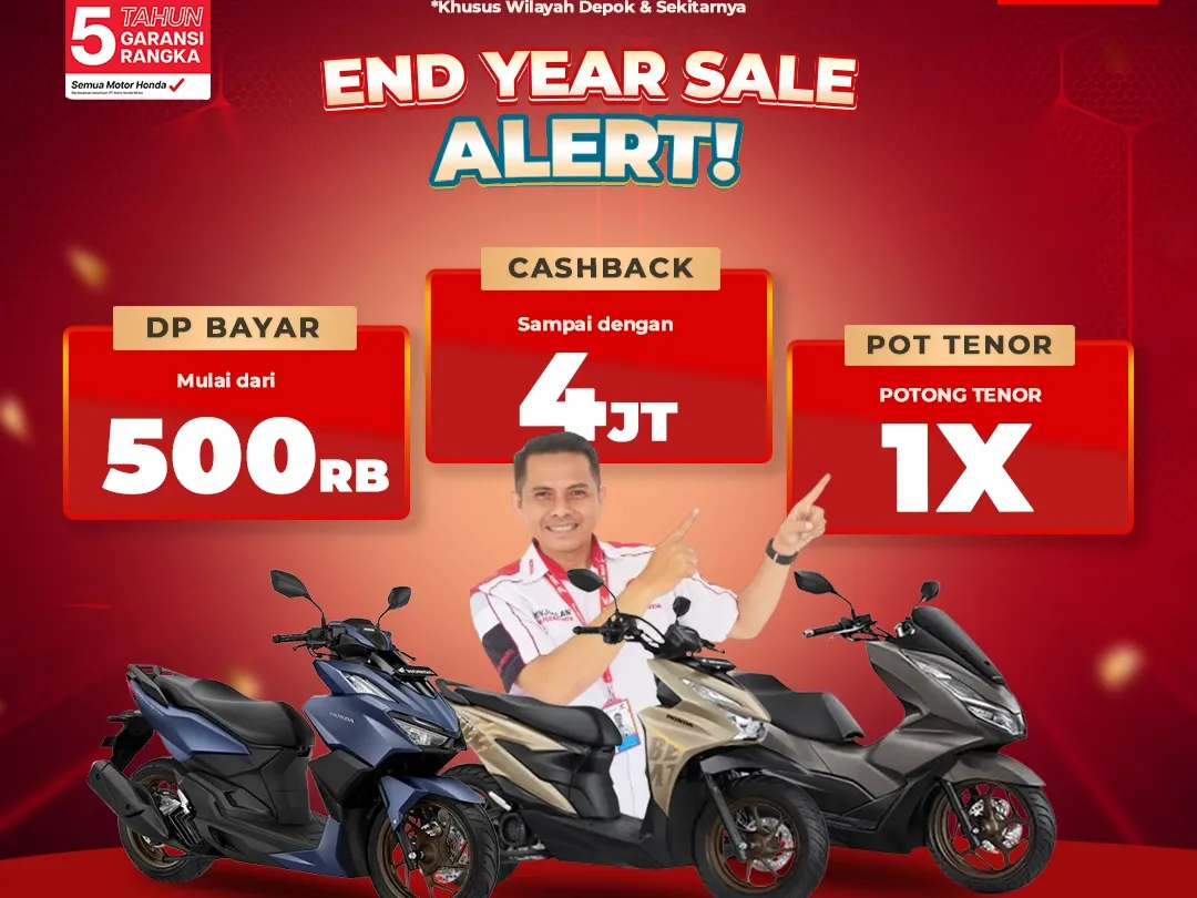 End Year Sale Alert! Promo Honda Motor Depok Desember 2024 | Honda Mitra Jaya