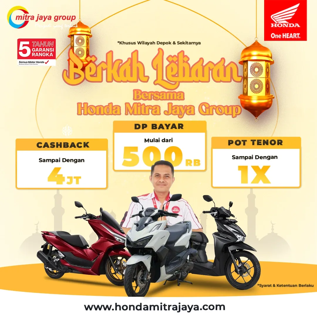 Berkah Lebaran! Promo Honda Motor Depok April 2025 | Honda Mitra Jaya