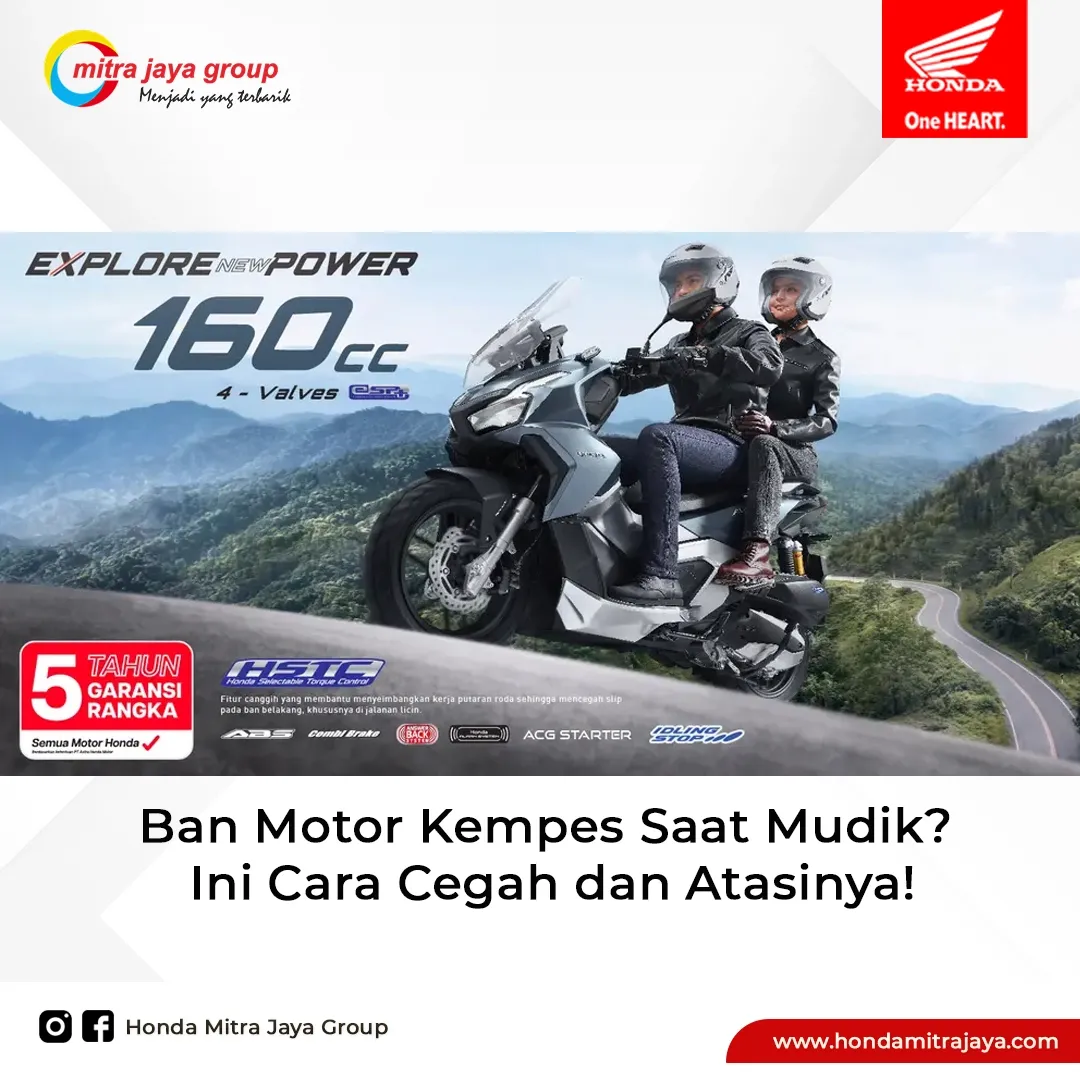 Ban Motor Kempes Saat Mudik? Ini Cara Cegah dan Atasinya!