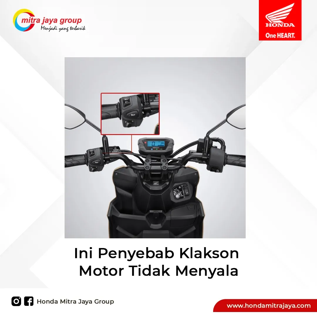 Ini Penyebab Klakson Motor Tidak Menyala, Jangan Panik Dulu!