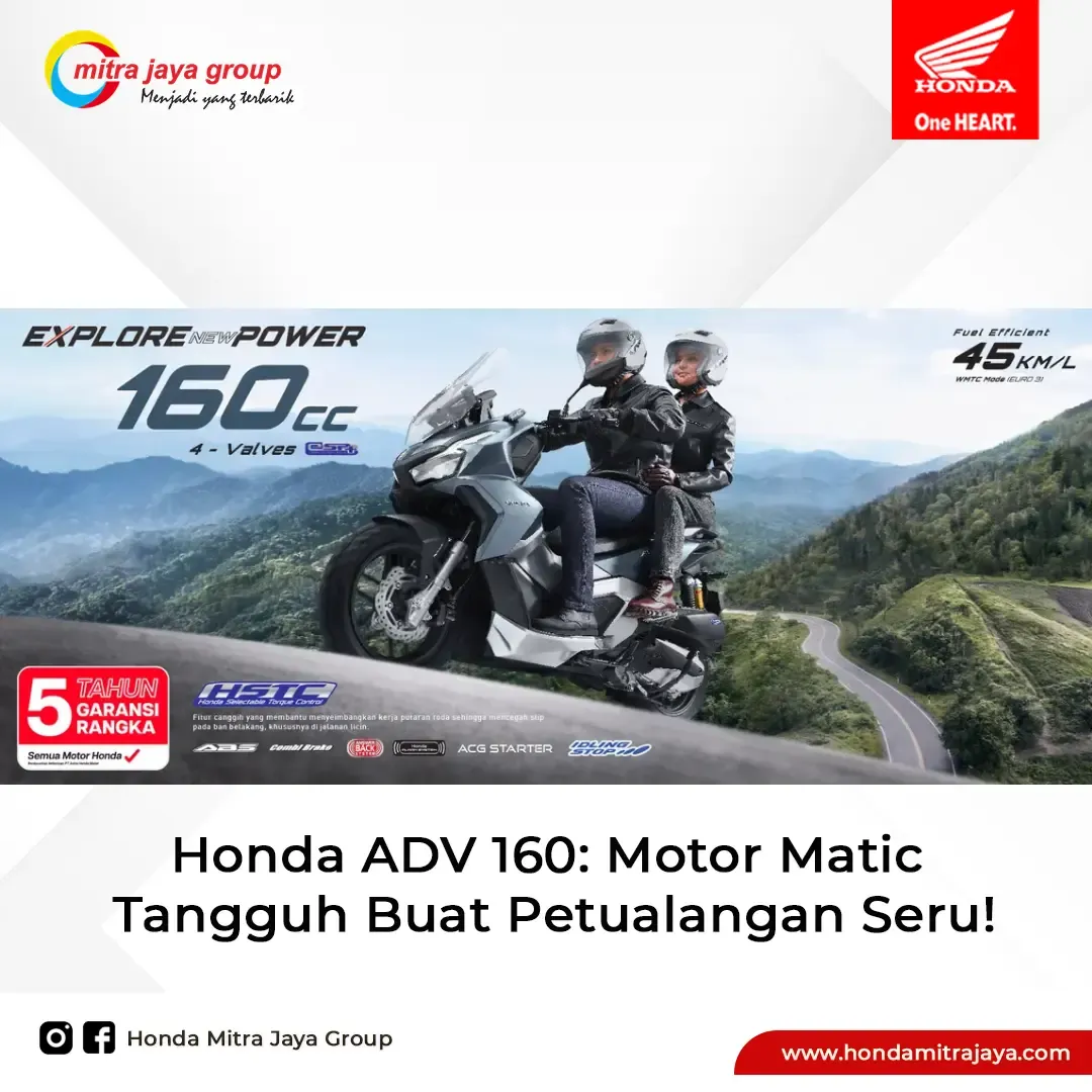 Honda ADV 160: Motor Matic Tangguh Buat Petualangan Seru!