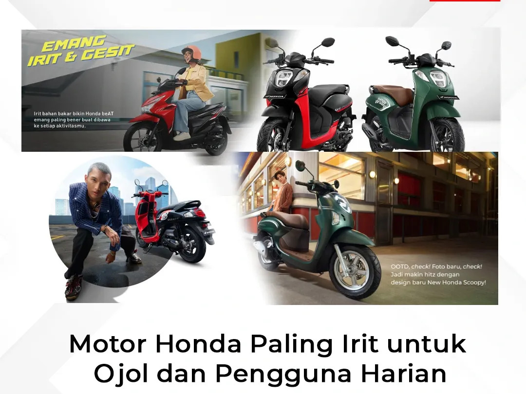 Motor Honda Paling Irit untuk Ojol dan Pengguna Harian
