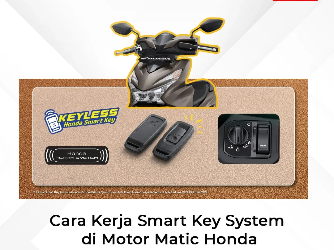 Cara Kerja Smart Key System di Motor Matic Honda