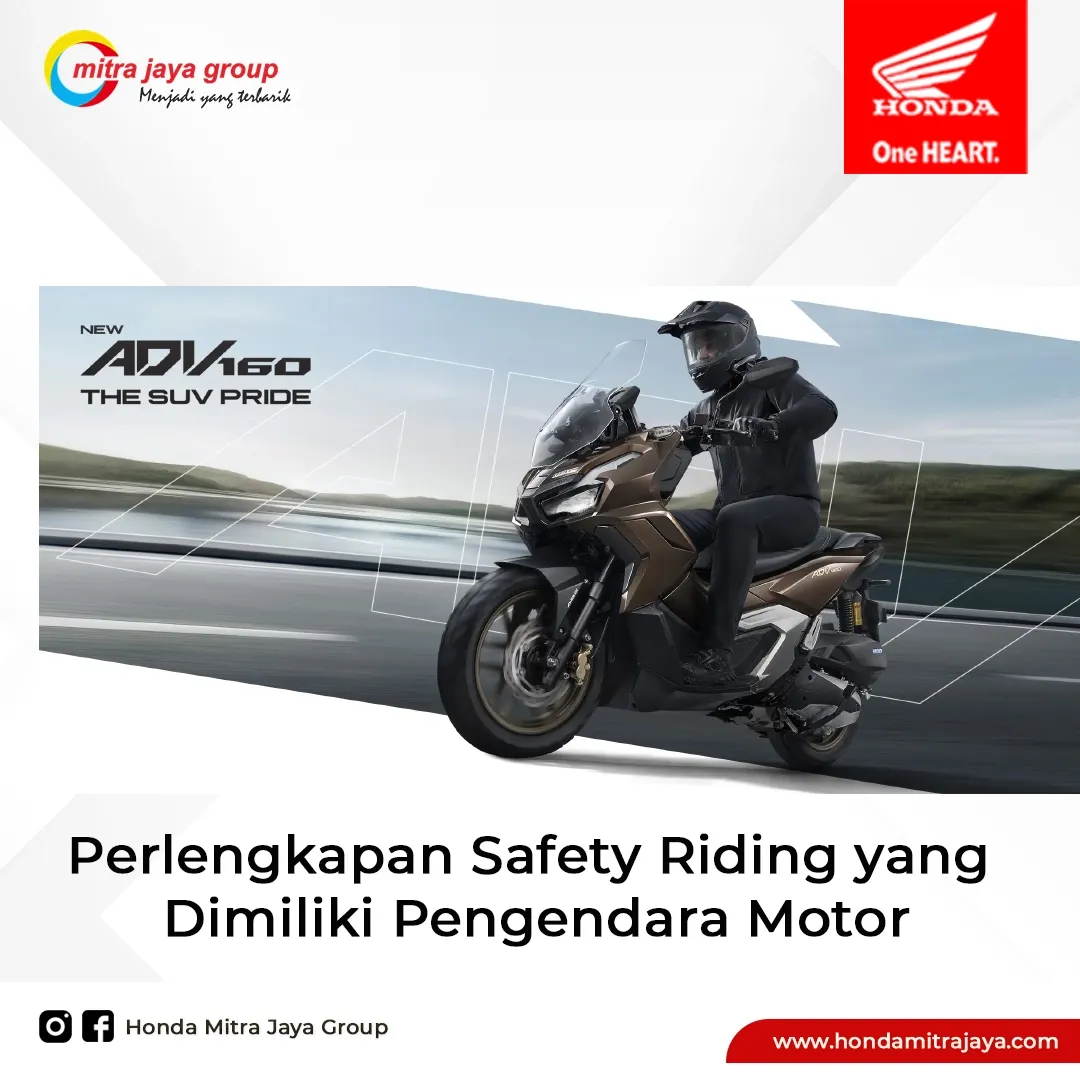 Perlengkapan Safety Riding yang Harus Dimiliki Pengendara Motor