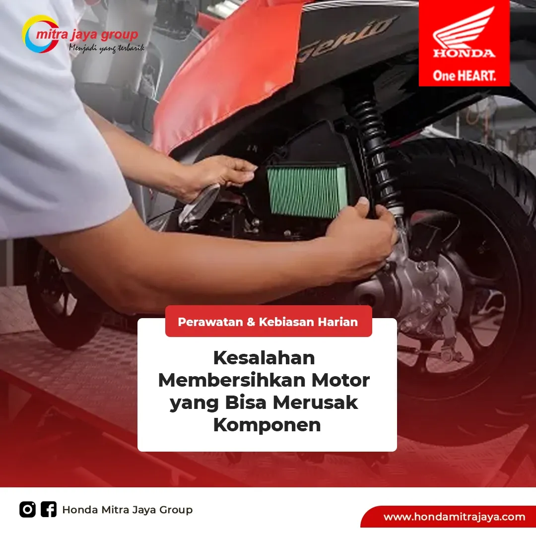 Kesalahan Membersihkan Motor yang Bisa Merusak Komponen